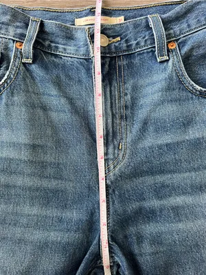 Levi’s Low Pro Straight Jeans Size 31 Breathe Out Distressed Medium Wash 90s thumbnail 13