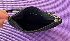EXPRESS Logo Wristlet - Black Canvas thumbnail 3