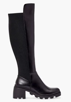 JustFab Ayden Chunky Block Heeled Boot thumbnail 1