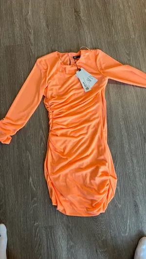 ZARA Orange Mini Dress thumbnail 1