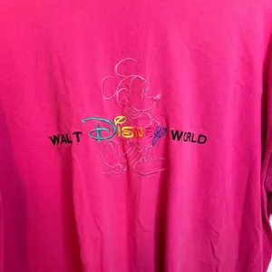 Walt Disney World Vintage Hot Pink Embroidered Tee thumbnail 3