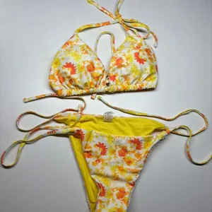 Source Unknown VIBRANT 90s Floral Bikini Set thumbnail 2