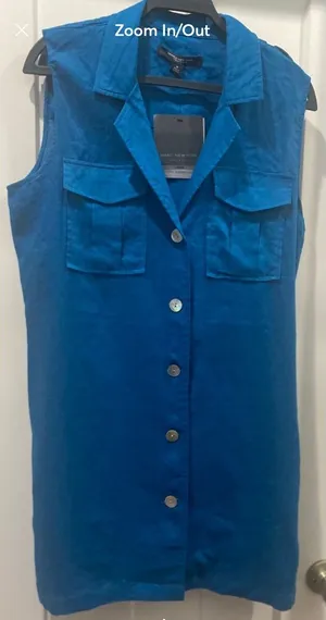 Marc New York, sleeveless linen dress, size medium thumbnail 1