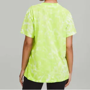 Lululemon All Yours Cotton T-Shirt *Tie Dye Marmoleado Tie Dye Eccentric Lime thumbnail 5