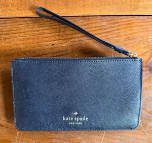 Kate spade black clutch wristlet thumbnail 1
