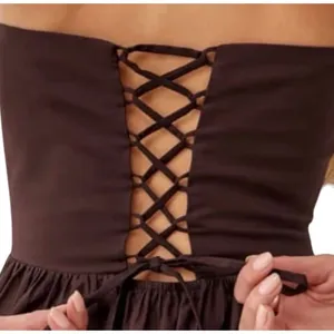 Reformation Buckley Strapless Midi Dress Brown Stretch Organic Cotton Size 2 New thumbnail 15