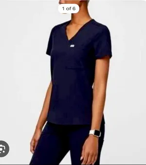 FIGS Navy Scrub Top One-Pocket thumbnail 1