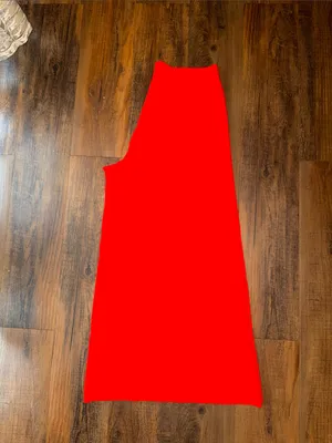 Theory high-waist wide-leg crop pants in a vibrant red thumbnail 10