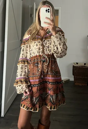 Farm Rio Mini Long Sleeve Dress thumbnail 3