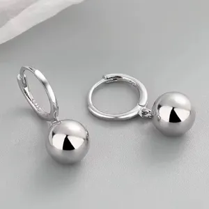 .925 Sterling Silver Elegant Silver Drop Earrings thumbnail 5