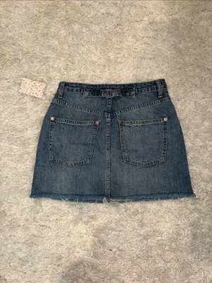 NWT Free People Denim Mini Skirt thumbnail 6