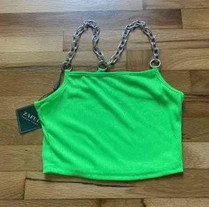 Zaful neon green tank top thumbnail 3