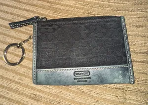 Coach Small Coin Pouch Poppy Keyring thumbnail 1
