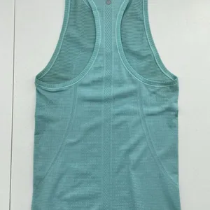Lululemon Size 4 Swiftly Tech Racerback Tank Top Heathered Peacock Blue Seamless thumbnail 8