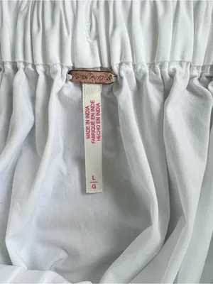 Like New Free People Gaia Full Circle Poplin Skort White Size Large thumbnail 7
