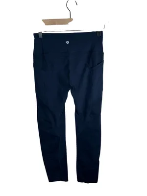 Lululemon All The Right Places Crop II‎ 23 Leggings True Navy Size 6 thumbnail 4