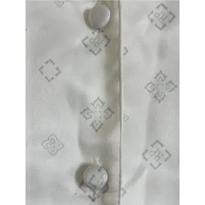 Rachel Parcell Satin Style Pajama Diamond Set Ivory Bridal Getting Ready Small thumbnail 8