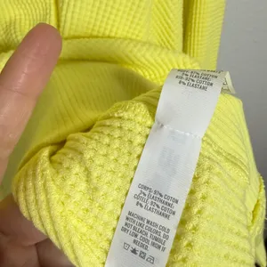 AE Offline Yellow Waffle Knit Long Sleeve Crewneck Top Size M‎ thumbnail 3