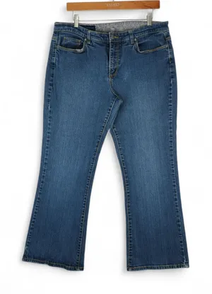 Ashley by 26 International‎ Jeans Womens 14S (34x28) Bootcut Stretch Denim Y2K thumbnail 1