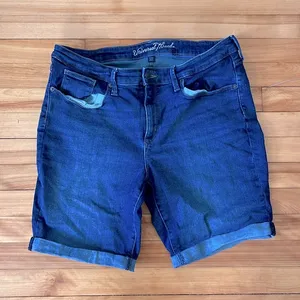 Universal Thread Mid-Rise Bermuda Jean Shorts 14/32R thumbnail 1