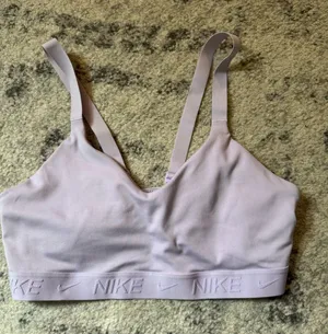 Nike Low-Impact Bralette with Embossed Logo thumbnail 1