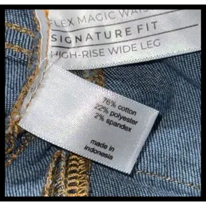 Lane‎ Bryant Jeans Womens 18 Blue High Rise Wide Leg Signature Fit Denim thumbnail 4