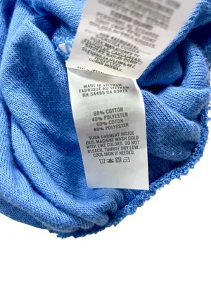 Aerie Endless Summer Cropped Eyelet Blue Tie Cuff Sweatshirt Size XS thumbnail 4