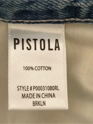 Pistola Alice Brooklyn High Rise Denim Midi Skirt 26 Raw Hem Slit 90s Western thumbnail 10