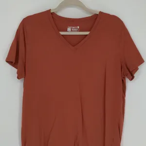 Carhartt Women's Relaxed‎ Fit Tee Shirt Size Large Orange Casual Classic Outdoor thumbnail 2