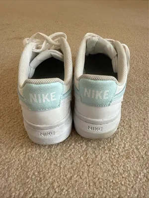 Nike Women's Court Vision Alta Leather 'White/Blue' Women Size 9 thumbnail 3
