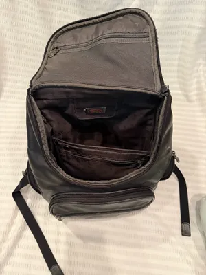 Tumi leather backpack Black thumbnail 8
