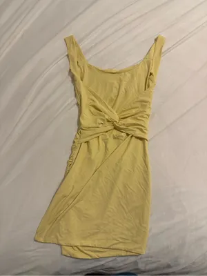 Princess Polly Yellow Bodycon Mini Dress - Women's thumbnail 4