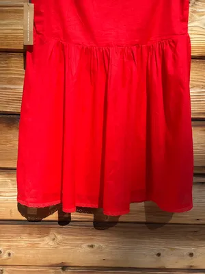 Kourt Red Size S Tatiana Cotton V Neck Mini Dress Few Moda thumbnail 11