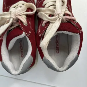 Y2K Candie’s 6 Red Platform Chunky Heel Sneakers Shoes Suede Grunge Punk‎ Retro thumbnail 8