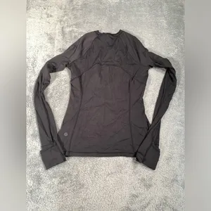 Lululemon its rulu ribbed Black Long Sleeve Women's Top small thumbnail 7