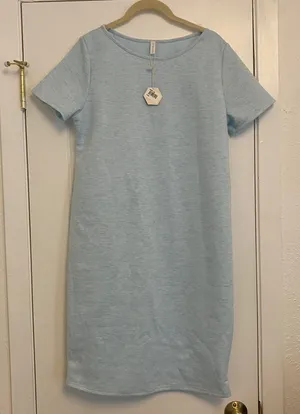 Pinkblush Aqua Marbled Maternity Dress thumbnail 1