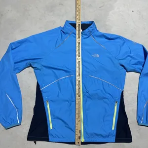 The North Face Women's L Torpedo Alka Flight Series Jacket Lightweight Blue Zip thumbnail 5