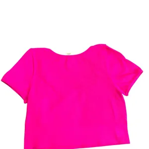Bozzolo Pink Fitted Cap Sleeve Crop Top thumbnail 3