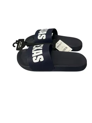 NWT Texas Slip On Slider Sandals Navy Unisex W8/M7 Everyday Beachwear Pool thumbnail 3