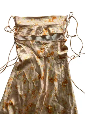 Petal & Pup Codi Satin Midi Slip Dress Blush Floral Size 6 Cottage Coquette thumbnail 8