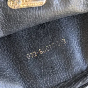 Fendi Black Leather Coin/Small Cosmetic Bag thumbnail 5
