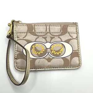 COACH Signature Canvas Coin purse ID holder Card Holder thumbnail 7