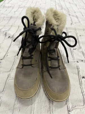 Sorel Grey Lace Up Winter Boots Womens 8 Winter Snow Gorpcore Granola Snow thumbnail 10