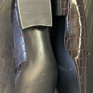Loafers Croc-Embossed PatentLeather Loafers in Dark Brown by Courtney Taylor 6 M thumbnail 5