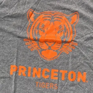 3/$25🍾🍾Alma Mater Princeton Tigers Gray Short‎ Sleeve Top thumbnail 3