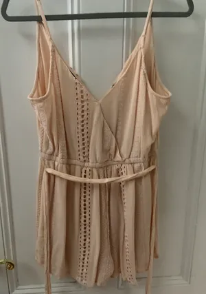 American Eagle Baby Pink Lace Romper thumbnail 3