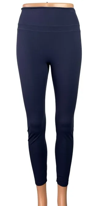 Gymshark Women's Navy Blue Cinch Cropped Yoga Athletic Leggings Pants Size S thumbnail 1