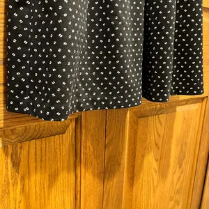 Elle Polka Dot Sleeveless Mini Swing Dress w/ Cobalt Blue Belt - Size 8 thumbnail 5