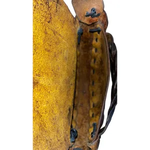 Vintage Handcrafted Brown Leather Braided Saddle Style Shoulder Bag Boho Western thumbnail 9