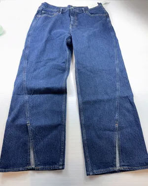 NWT Abercrombie & Fitch The 90s Relaxed High Rise Denim Jeans‎ 33 Short thumbnail 1